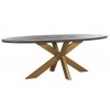 Table à manger Eettafel Blackbone Brass Ovale 230