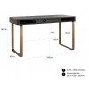 Desk Bureau Blackbone Brass 1-tiroir