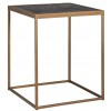 Table d'appoint d'angle Blackbone Brass 50x50