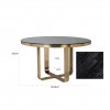 Richmond Interiors Vendome Ø140 cm Eettafel incl. Glas