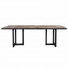 Table à dîner large design en acier vieux bois d'orme naturel  Herringbone 240 Richmond Interiors Herringbone Eettafel Large