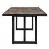 Table à dîner large design en acier vieux bois d'orme naturel  Herringbone 240 Richmond Interiors Herringbone Eettafel Large