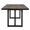 Table à dîner large design en acier vieux bois d'orme naturel  Herringbone 240 Richmond Interiors Herringbone Eettafel Large