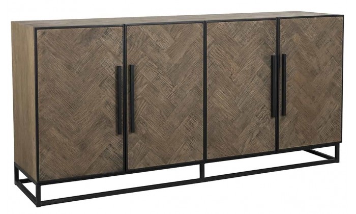  Dressoir Buffet Bahut Herringbone 4-portes Richmond Interiors Herringbone Dressoir 180 cm