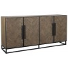  Dressoir Buffet Bahut Herringbone 4-portes Richmond Interiors Herringbone Dressoir 180 cm