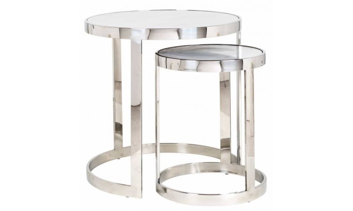 Table d'appoint  d'angle Levanto set de 2 Richmond Interiors Levanto Bijzettafel Set