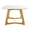 Table basse design gold/marbre blanc MODENA Dynasty coffee table