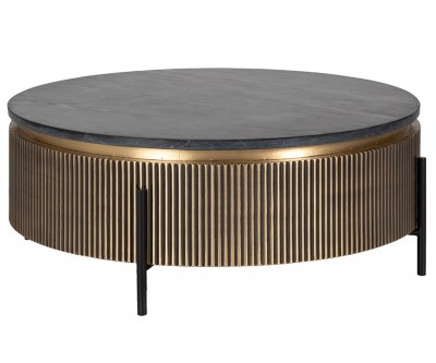 Coffe tafel Richmond Interiors Table de salon Ironville 90Ø rond