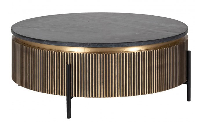 Coffe tafel Richmond Interiors Table de salon Ironville 90Ø rond