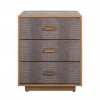 Table d'appoint d'angle Chevet Richmond Commode Classio 3-tiroirs