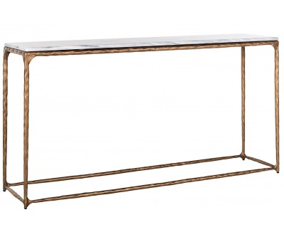 Richmond Interiors Console Steel Smith brass