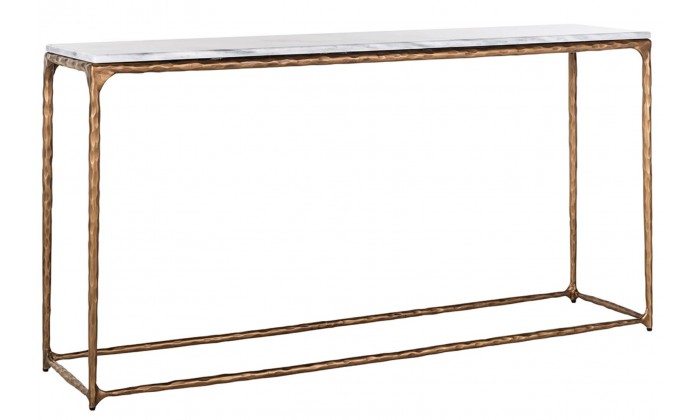 Richmond Interiors Console Steel Smith brass