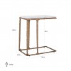 Table d'appoint Steel Smith brass