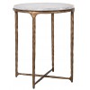 Richmond-interiors Table d'angle Steel Smith brass 50Ø