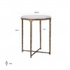 Richmond-interiors Table d'angle Steel Smith brass 50Ø