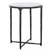 Richmond-interiors Table d'appoint Steel Smith black 50Ø