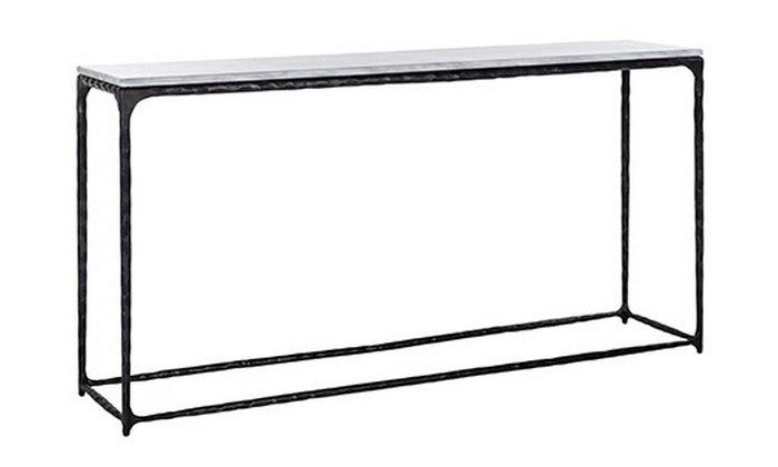 Richmond Interiors Console Steel Smith black