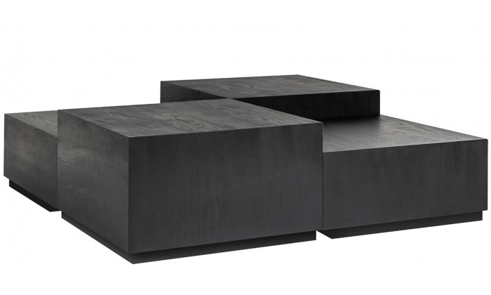 Coffee table Richmond Interiors Table de salon Tetrad set/4 Salontafel Blok Rechthoek oakura