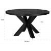 Table à manger galaxy caractéristique robuste Eettafel  Catana 140Ø