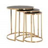 Table d'appoint  Basse Richmond Interiors Calesta Bijzettafel Set Rond End table Calesta set of 3 round shagreen look