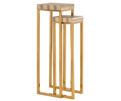 Table d'appoint  Basse Richmond Interiors Calesta Bijzettafel Set Luxe Column Calesta set of 2 snake look