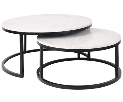 Coffee table Table de salon Lexington set de 2 Ronde Salontafel Set 