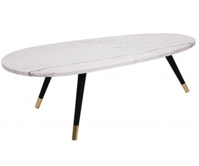 Coffee table Table de salon Lexington white oval Ronde Salontafel Set 