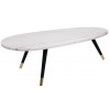 Coffee table Table de salon Lexington white oval Ronde Salontafel Set 