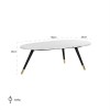 Coffee table Table de salon Lexington white oval Ronde Salontafel Set 