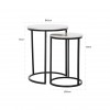 Richmond Interiors Table d'appoint Lexington  Bijzettafel set End table Lexington white Table d'angle 