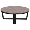 Richmond Interiors Dalton Salontafel Set Coffee table Table de salon 90Ø Ronde Salontafel Set  Marble brun