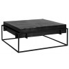 Richmond Interiors Bolder Salontafel Table de salon Bolder aluminium noir Coffee table Bolder aluminium black