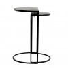 Richmond Interiors  Bijzettafel Set Table d'appoint Table d'angle set de Table d'angle Bolder set de 2 aluminium noir