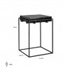 Richmond Interiors  Bijzettafel Set Table d'appoint Table d'angle set de Table d'angle Bolder Laptoptafel