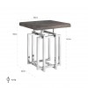 Richmond Interiors Tuxedo Bijzettafel Table d'appoint Table d'angle Laptoptafel