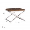 Richmond Interiors Table d'angle Kensington 45 Bijzettafel Table d'appoint Table d'angle Laptoptafel