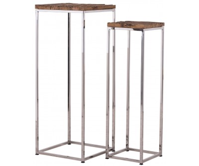 Richmond Interiors  Bijzettafel Set Table d'appoint Table d'angle set de Colonne Kensington set de 2