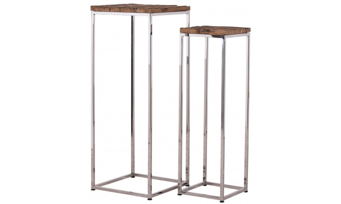 Richmond Interiors  Bijzettafel Set Table d'appoint Table d'angle set de Colonne Kensington set de 2