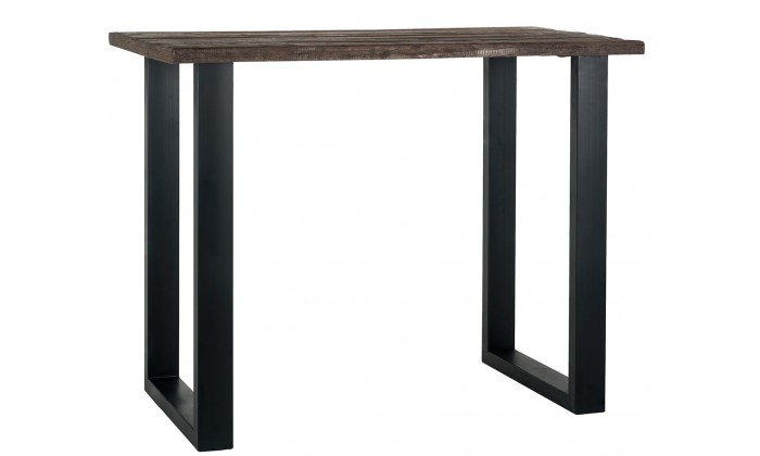 Richmond Interiors Table de bar  140×80, recycled wood Bartafel bistro Raffles