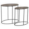 Richmond Interiors Jude Bijzettafel Set Table Jude set or 2 oval Table de salon Jude set de 2