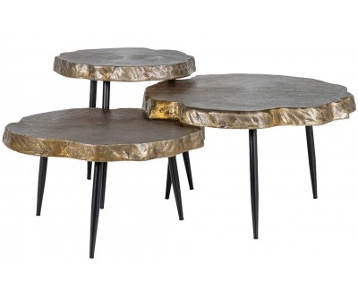 Richmond Interiors Buloke Salontafel Set Coffee table Buloke set of 3 Table de salon Buloke set de 3