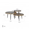 Richmond Interiors Buloke Salontafel Set Coffee table Buloke set of 3 Table de salon Buloke set de 3