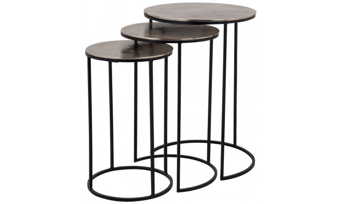 Richmond Interiors Nolan Bijzettafel Set Table Nolan set of 3 Table de salon Nolan set de 3