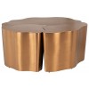 Richmond Interiors Table de salon Tree set de 3 Salontafel Set gold  Coffee table round 