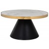 Richmond Interiors Odin Salontafel Marmer / Goud Coffee table Odin round Ø80 Table de salon rond Ø80 Odin