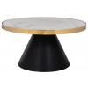 Richmond Interiors Odin Salontafel Marmer / Goud Coffee table Odin round Ø80 Table de salon rond Ø80 Odin