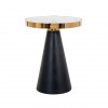 Richmond Interiors Odin Bijzettafel Marmer / Goud Table gigogne d'angle Odin Ø45 End table Odin round Ø45