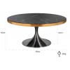 Richmond Interiors Iroca Salontafel Rond Coffee table  Iroca  set of 2 Table de salon  Iroca  table basse gold or