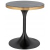 Richmond Interiors Iroca Bijzettafel Rond Marmer / Goud Table gigogne d'angle Iroca  End table  Table d'appoint Iroca 55Ø