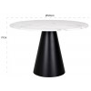 Richmond Interiors Degas Ronde Eettafel Ø120 cm Dining table Degas round 120Ø with faux marble Table a manger Degas 120Ø